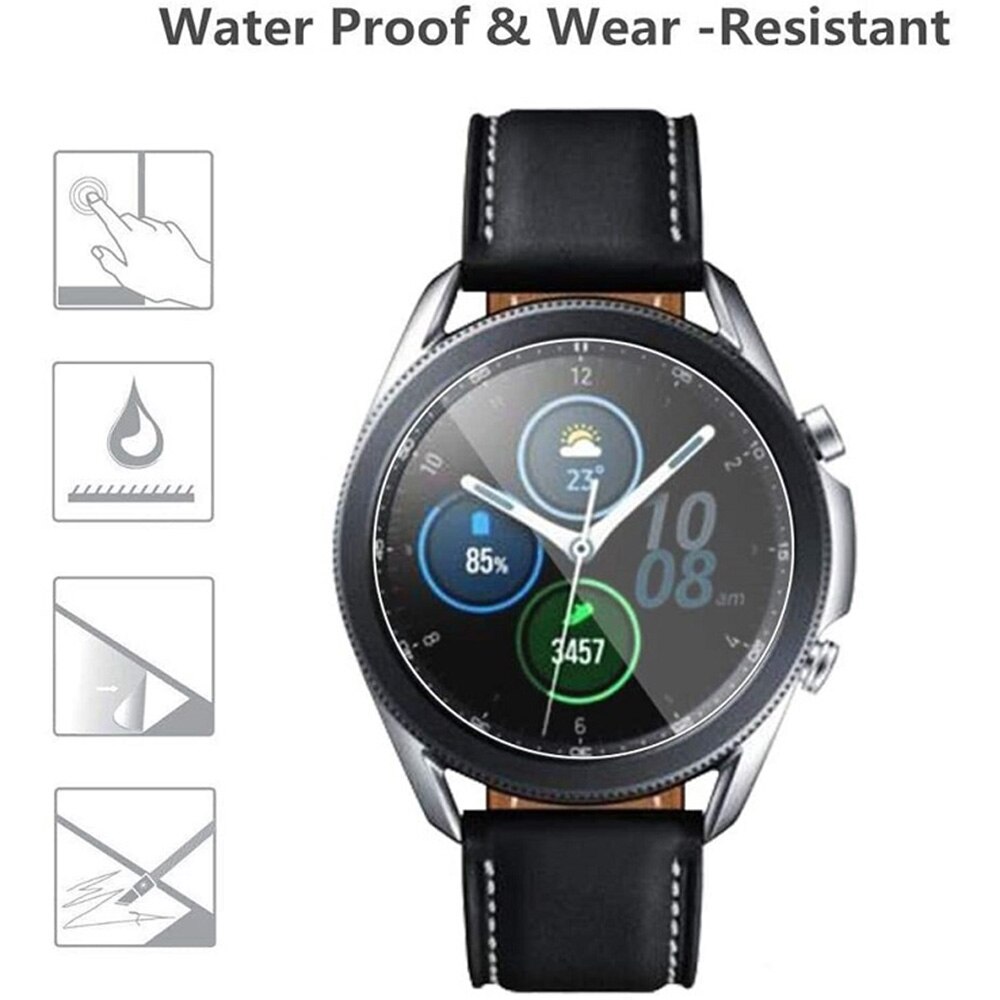 Protector de pantalla ultrafino para Samsung Galaxy watch 3, película protectora de pantalla transparente de 41mm y 45mm, 2 unidades, sin reloj