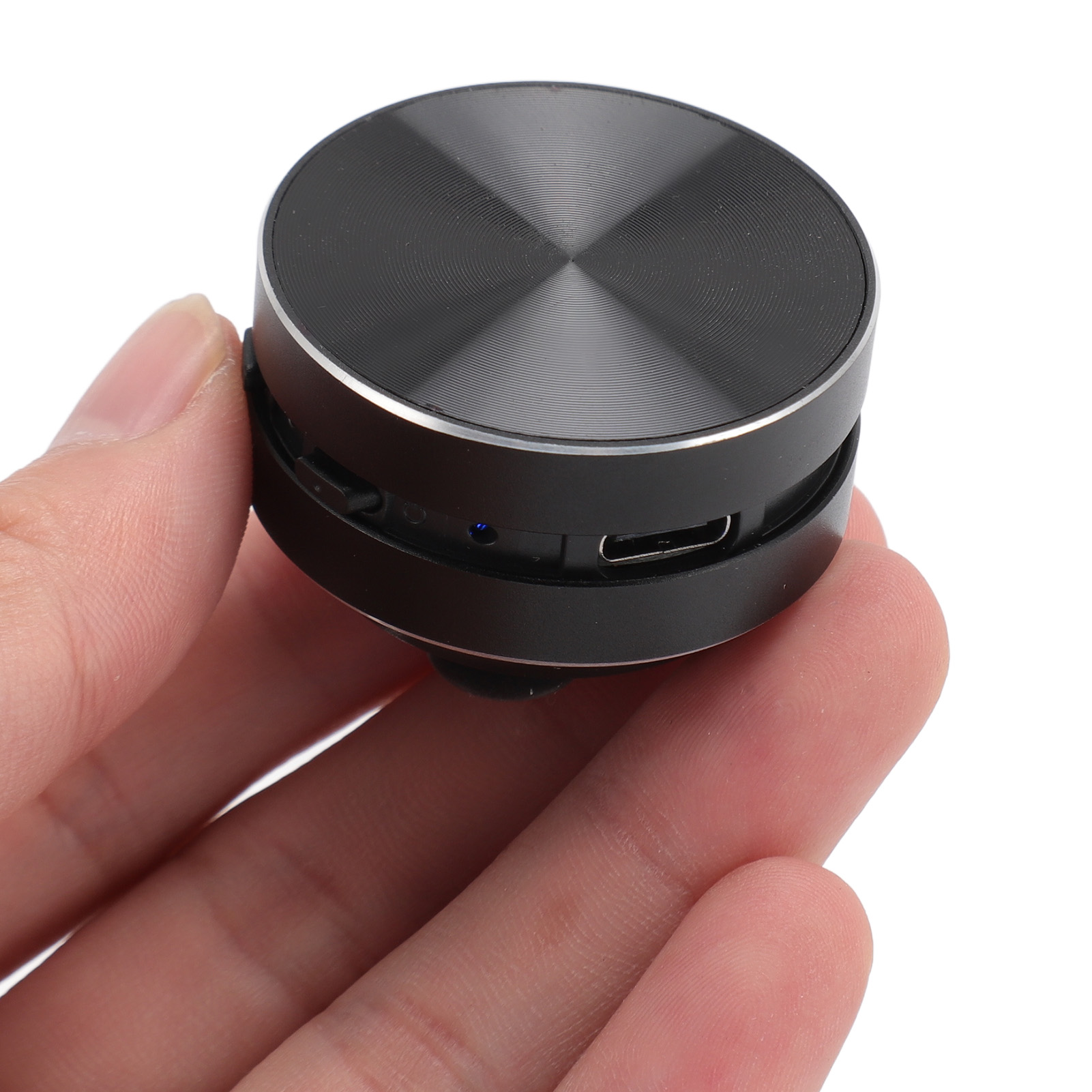 Small Speaker FM Radio Built in Mic Bluetooth Bone Conduction Speaker Large Volume Stereo Aluminum Alloy Rechargeable for Car