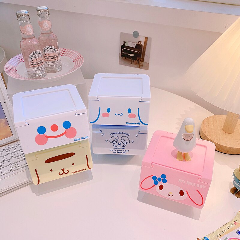 Mini Desktop Drawer Storage boxes Sundries Case Small Objects Makeup Box Home Decoration Accessories Keys Storage Bins