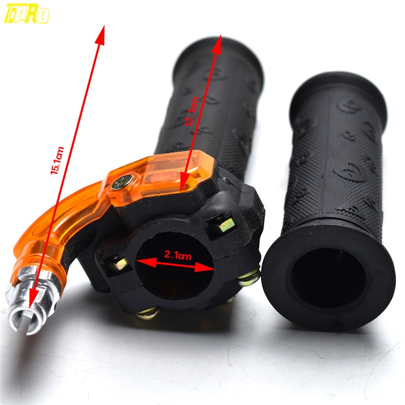 Yctze Throttle Grips, (22mm) Motorcycle Visual Throttle Grips Twist Gas