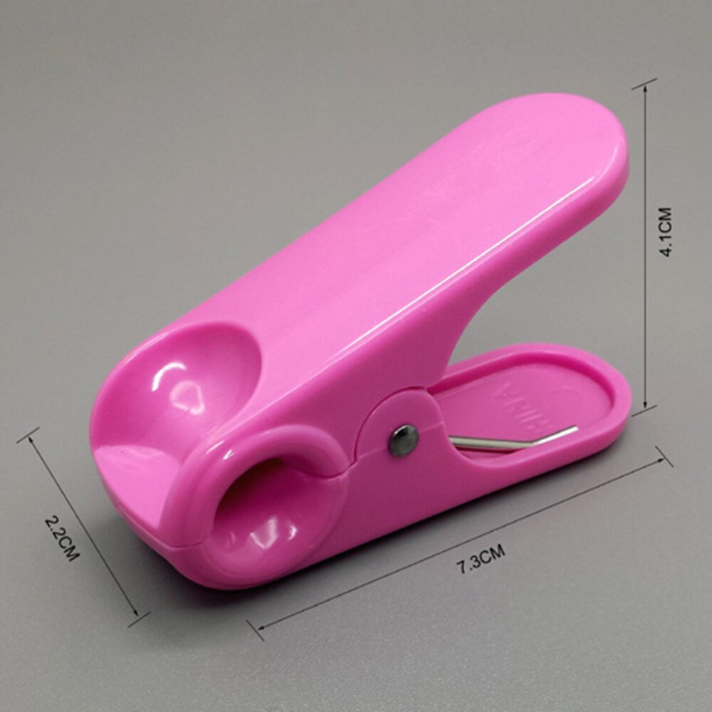 10Pcs Pinch Clamp ABS Clothespin Peg Food Sealing Clip Snack Bag Sealer for Home Kitchen Office (Sky-blue)