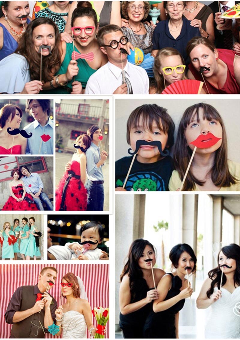 17Stck Papier Weihnachten Hütte Lustige Interessant Party Fotografie Requisiten Weihnachten Kreative Foto Verkaufsstand Requisiten freundlicher Spielzeug Dekorationen
