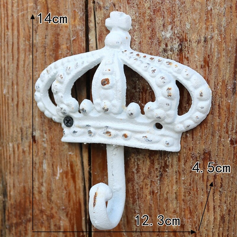 Jd Europese Stijl Crown Serie Retro Gietijzeren Smeedijzeren Haak Kapstok Decoratie Haak Wanddecoratie
