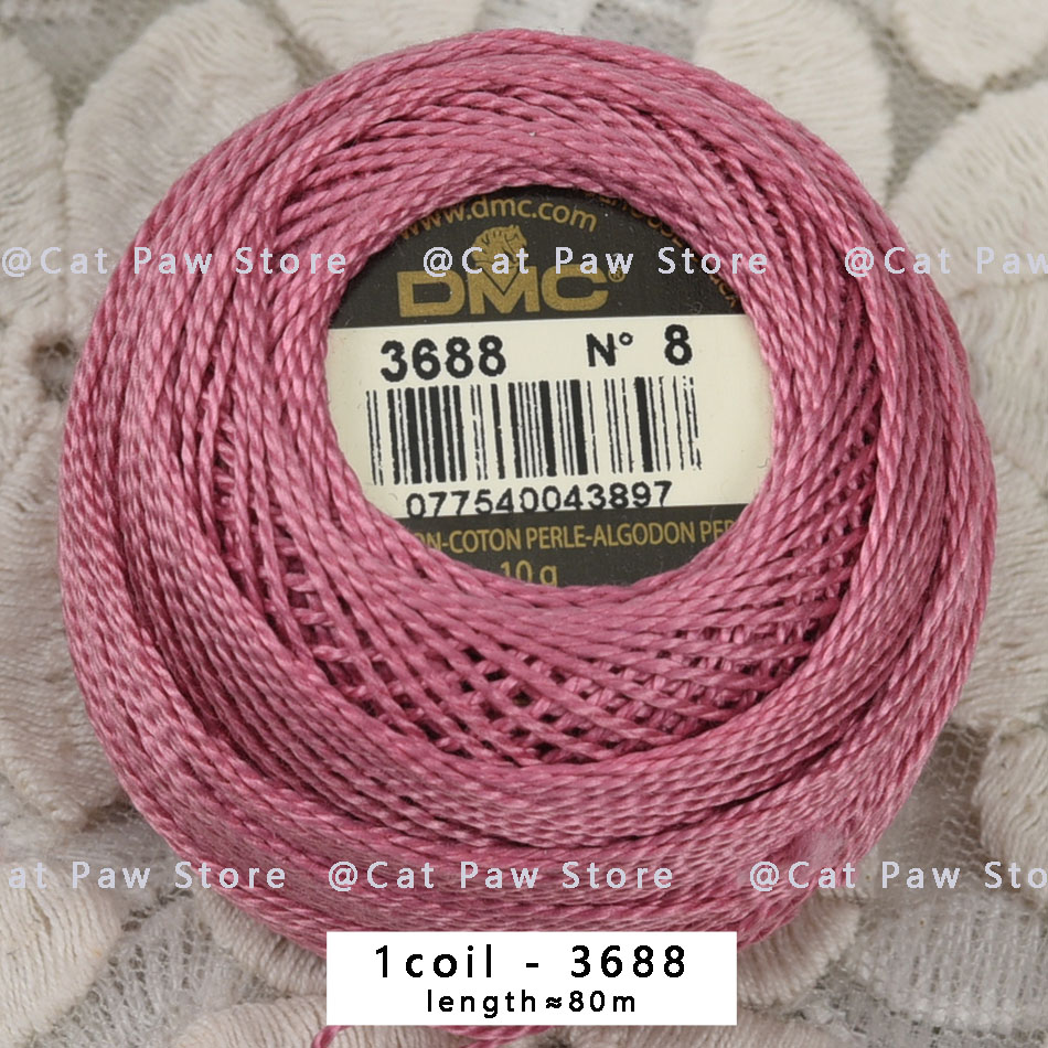 Hilos de punto de cruz DMC originales, hilo de bordar, hilo de moulina, hilo de algodón para gancho, hilo de coser, línea de ganchillo