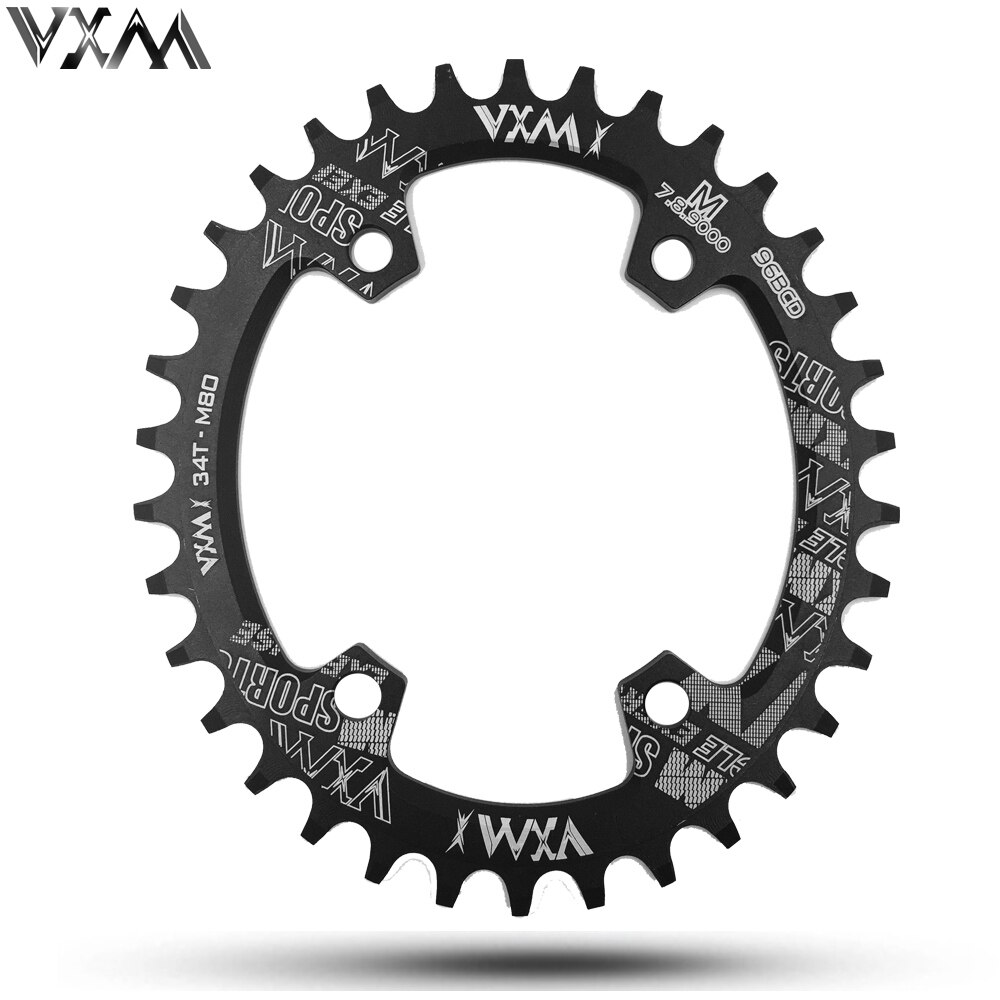 VXM, 32T, 34T, 36T, 38T, 96BCD, plato ovalado de aleación de aluminio, cadena de cadena para bicicleta de carretera, anillo para M7000 M8000 M9000