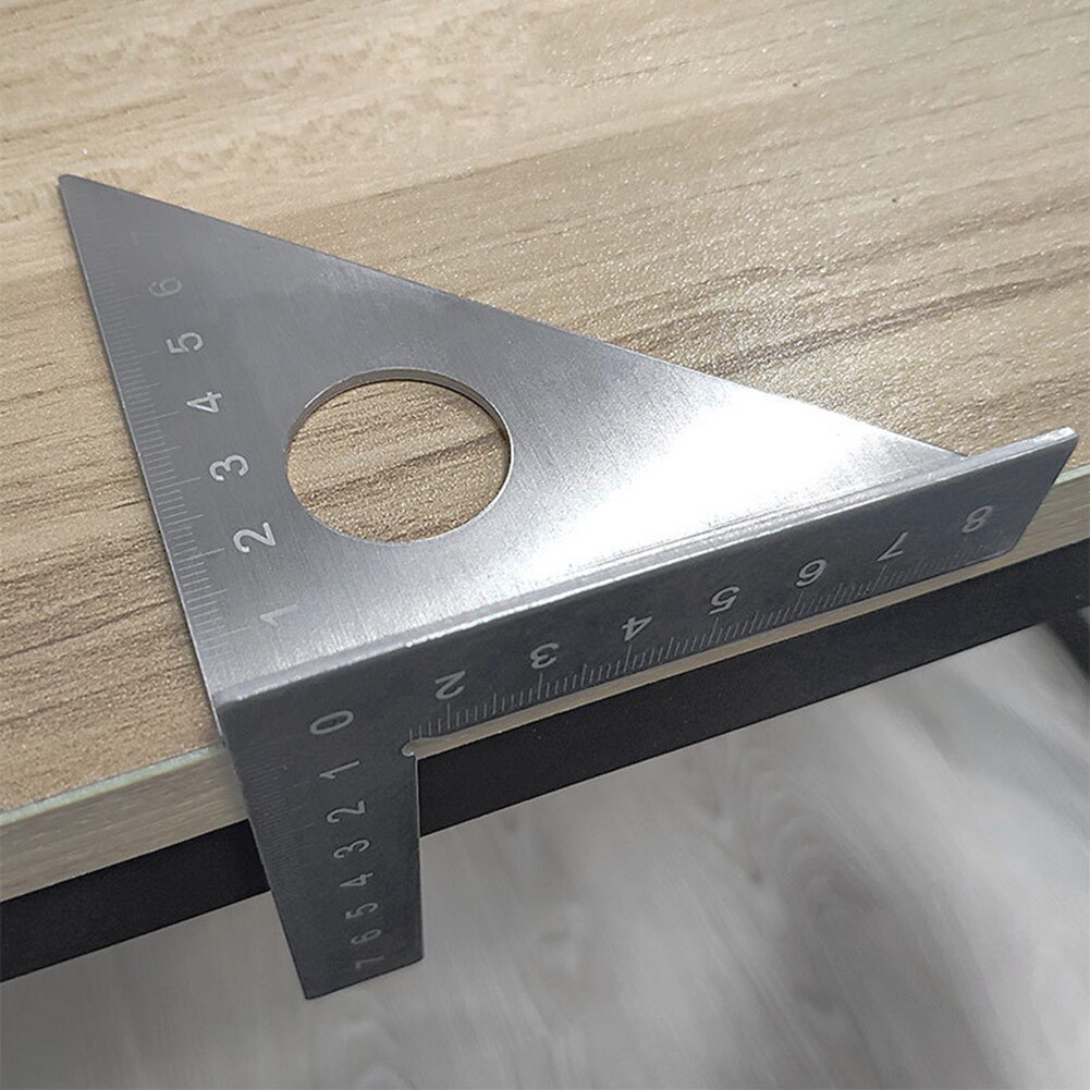 45/90 Degrees Angle Ruler Woodworking Stainless Steel Scriber Finder Protractor Marking Gauge Measure Tool for Carpenter