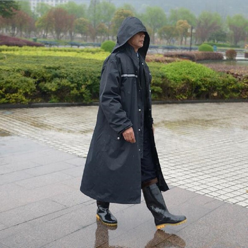 Lange Regenjassen Mannen trenchcoat Poncho Ondoordringbare Regen jas Mannen Waterdichte Regenjas Poncho Jacket Outdoors Tour Regenkleding Volwassenen