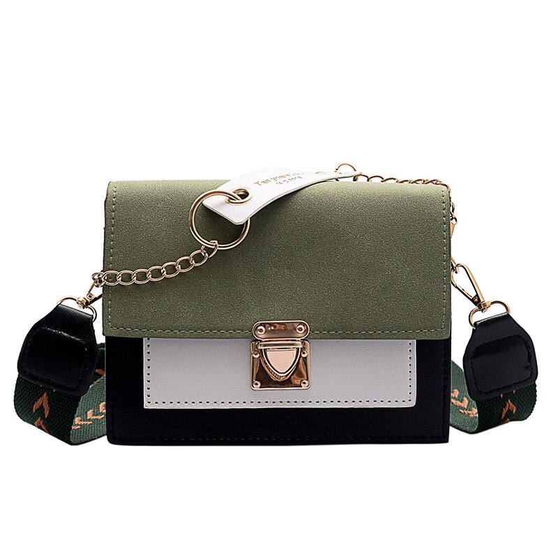 Sac à main de styliste pour femmes, Mini sacoche carrée à épaule, pochette portefeuille: green