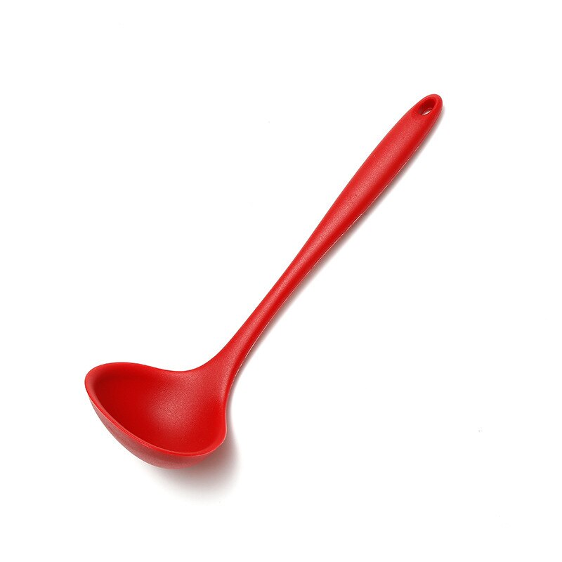 Fødevaregodkendt silikone turner gadget non-stick pande madlavning varmebestandig silikonespatel køkkenredskaber silikonespatel: Blomme