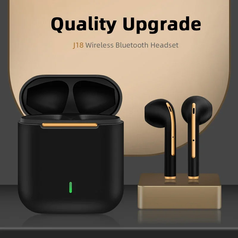 Original J18 TWS Bluetooth Headphones Stereo True Wireless Headset Earbuds In Ear Handsfree Earphones Buds For Mobile Phone
