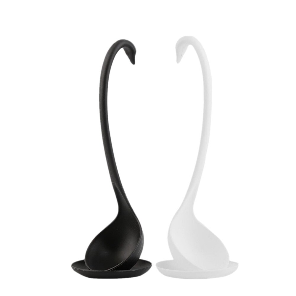 Swan Ladle Spoons Unique Swan Shaped Ladle Special Swan Spoons Useful Kitchen Cooking Tool Plastic Ladle Home Table Decor