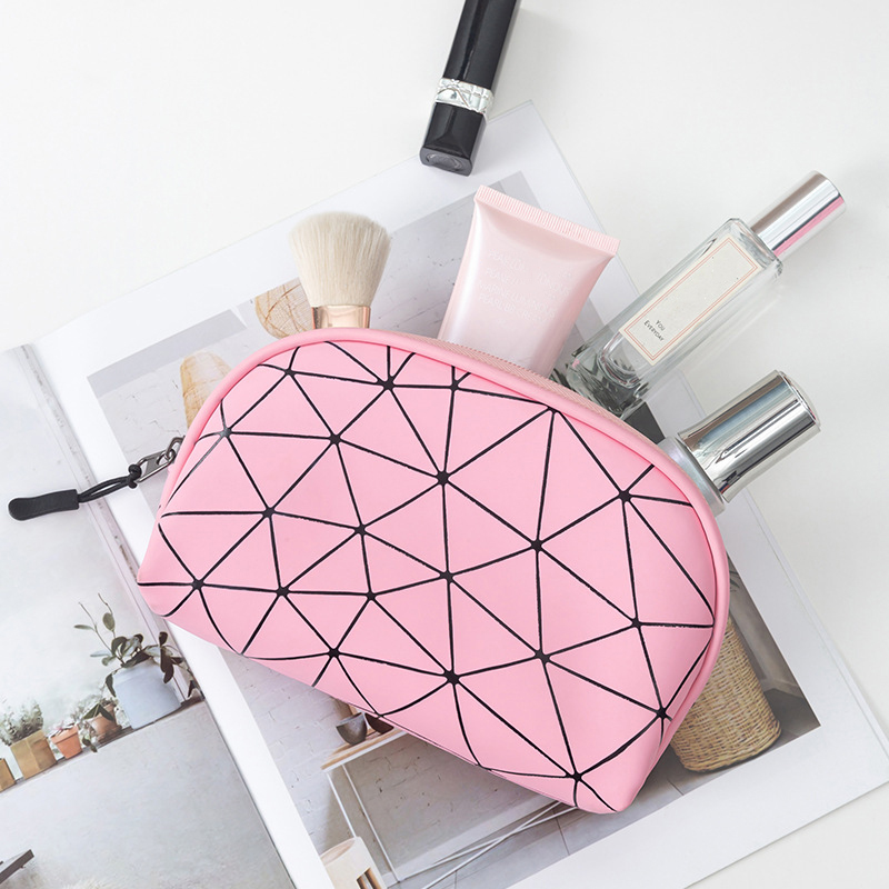 PU Toiletry Small Bags For Women Korean Cosmetics Storage Organizer Washbag Bags For Women Travel Cosmetic Shell Bag