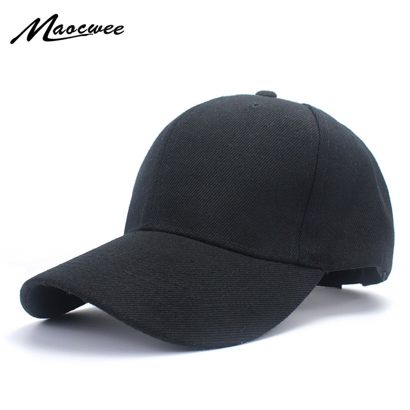 2019 Nuovo Cappello Da Baseball di Colore Solido Uomini Della Protezione Delle Donne Della Protezione Del Cappello Del Sole All'aperto Casual Trucker Snapback Nero Hip Hop Papà cappelli Gorras