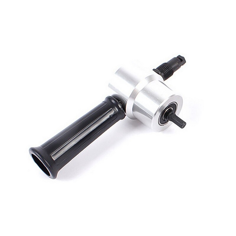 Hoja de Metal de doble cabeza Nibbler cortador accesorio de taladro herramienta de corte con Mini llave #: G317965Asilver