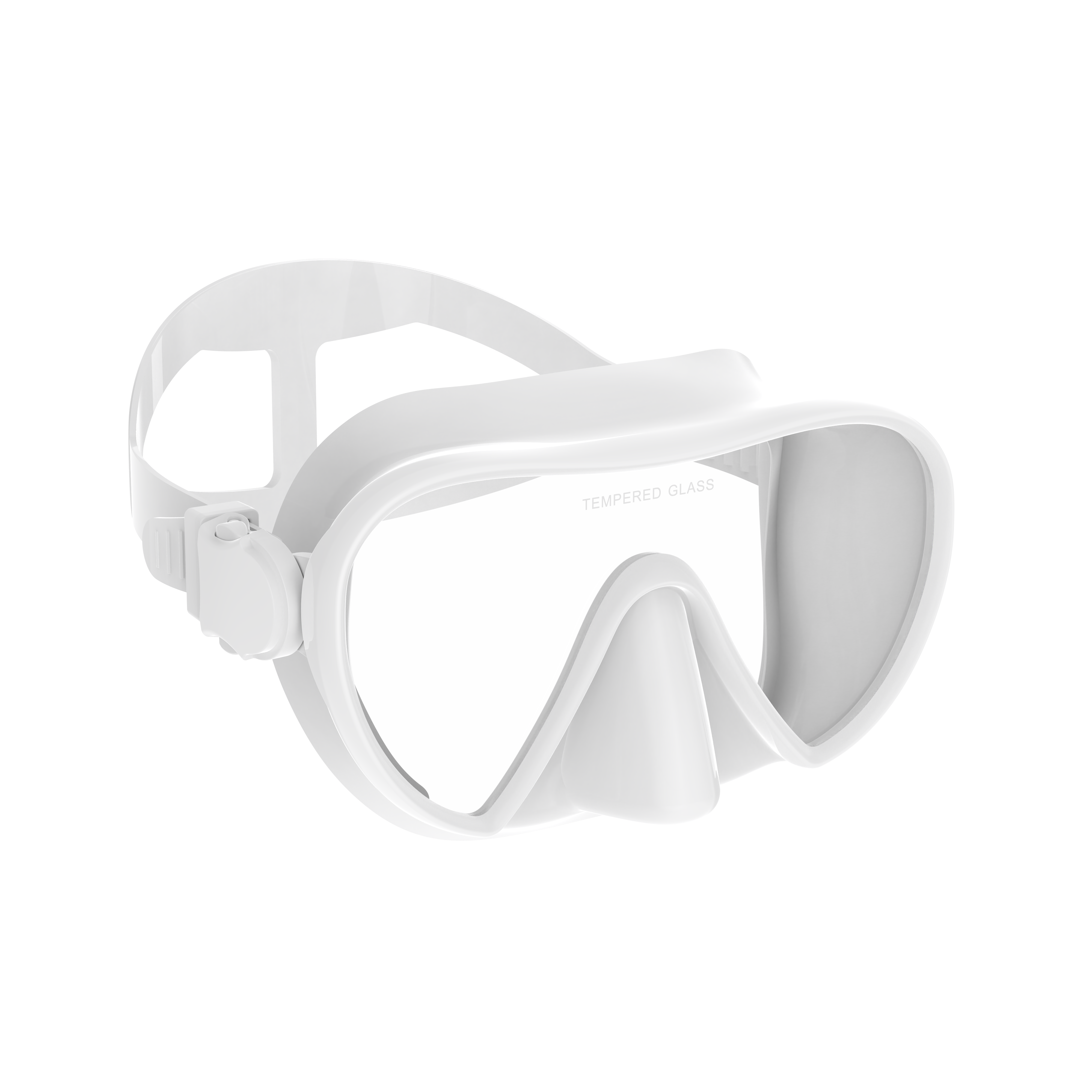 Rahmenlose Maske zum Tauchen, Schnorcheln, perfekte Dichtung, Silikonrock, Panorama-Schwimmbrille aus gehärtetem Glas, geeignet für Erwachsene: verrotten