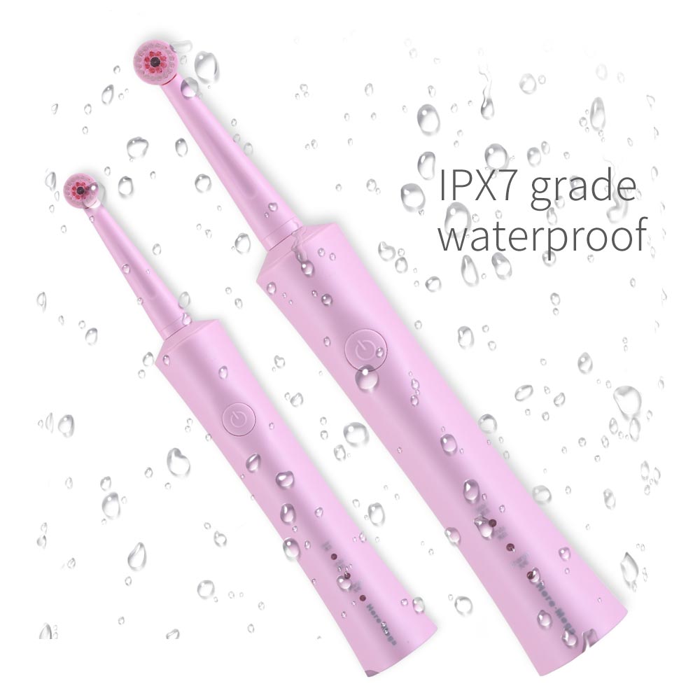 Here Mega Electric Toothbrush Rotating Adult Toothbrush USB Charging Waterproof Cleaning Toothbrush Heads Replaceable Smart R02