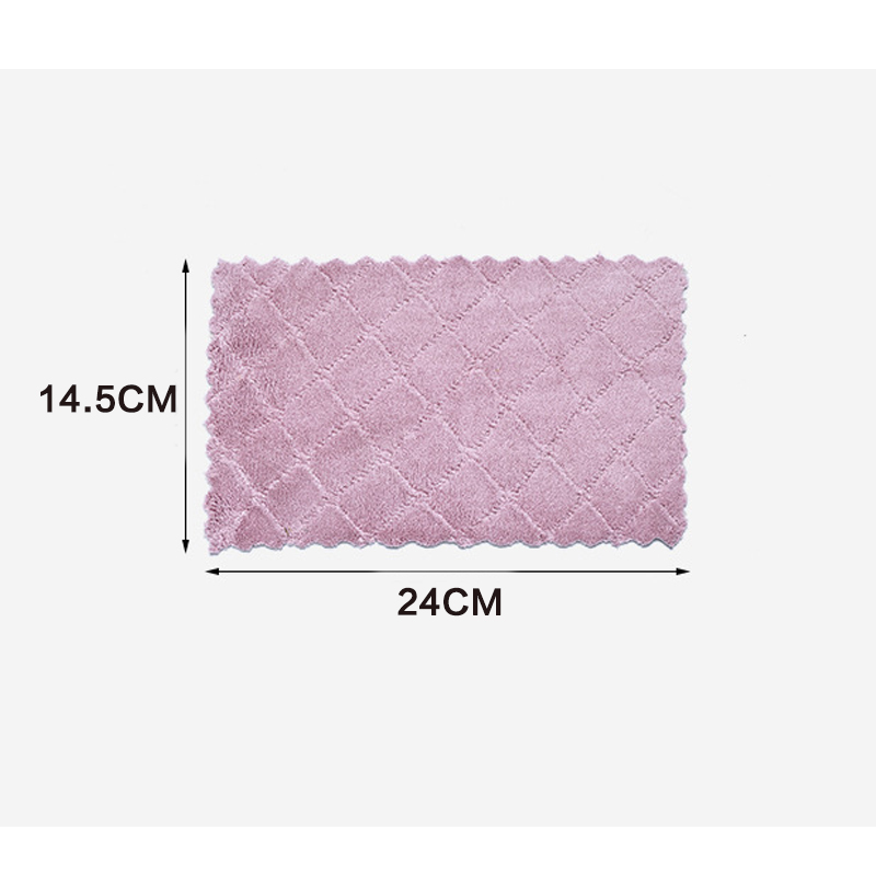 Water Absorbent Dishcloth Thickened Wipes Microfiber Tablecloth Kitchen Accessories Tools Towel Cleaning Cloth