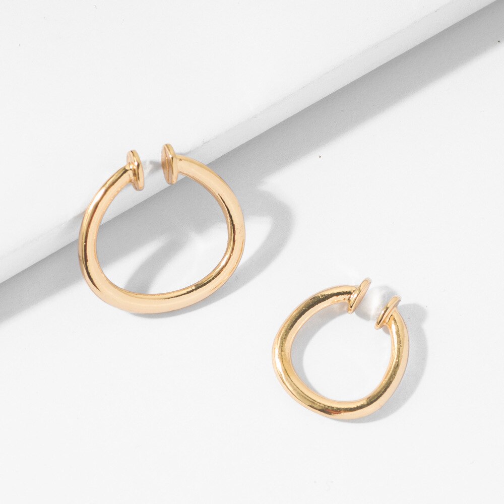 Brincos de orelha com clipe, brincos de clipe sem piercing de ouro e prata, vintage, estilo boho 2020