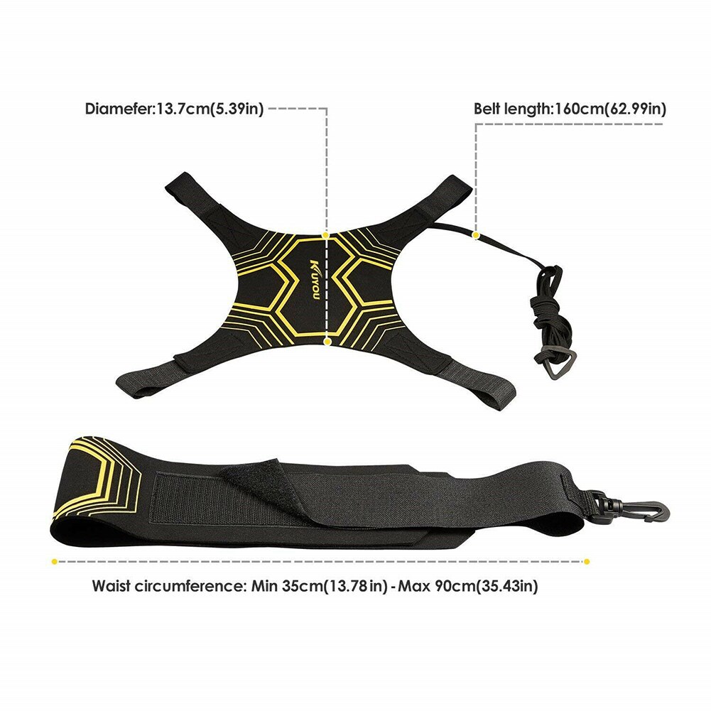 Justerbar barn fotboll träning sport assistans fotboll tränare boll träningsbälte träningsutrustning kick