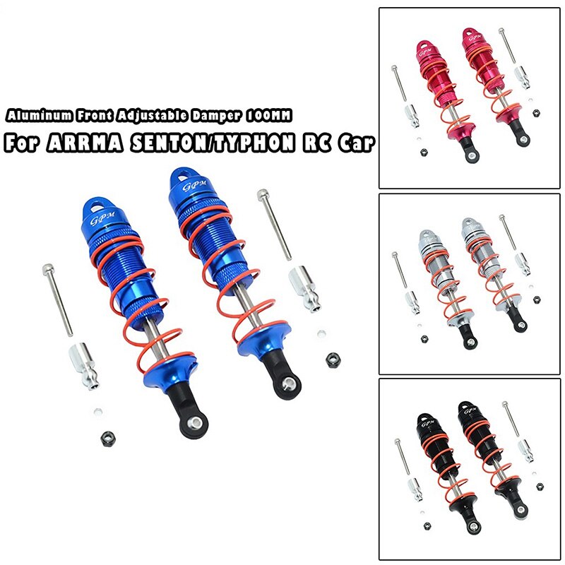 100MM Front Adjustable Shock Absorber Damper for ARRMA SENTON/TYPH RC Car