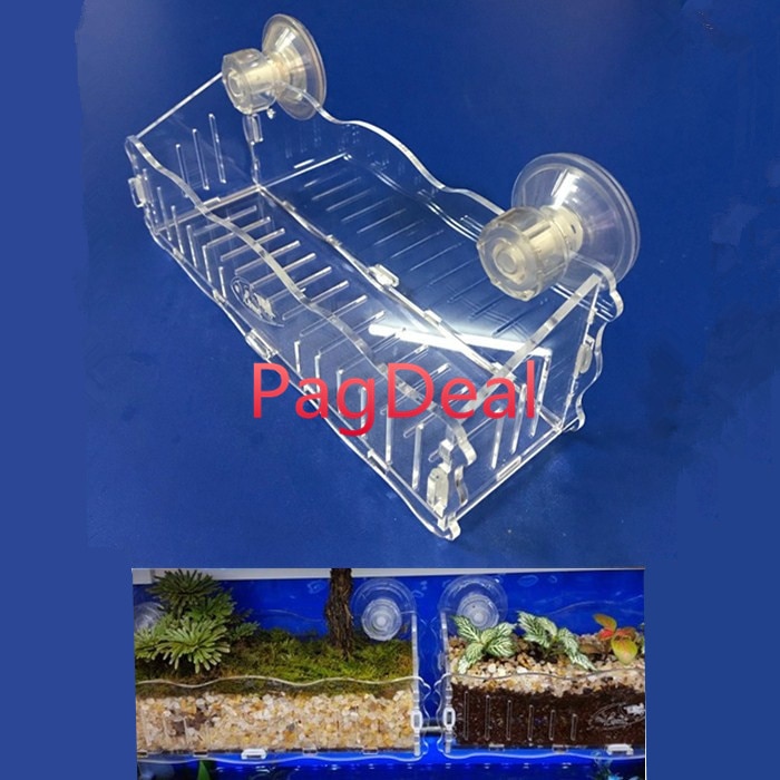 Hängen-auf Aquarium Dekor Zucht Brüterei Kasten Kindergarten Pflanzen Glas Tasse Topf Aquarium Aquascaping Anbau Mangrove Pflanzen