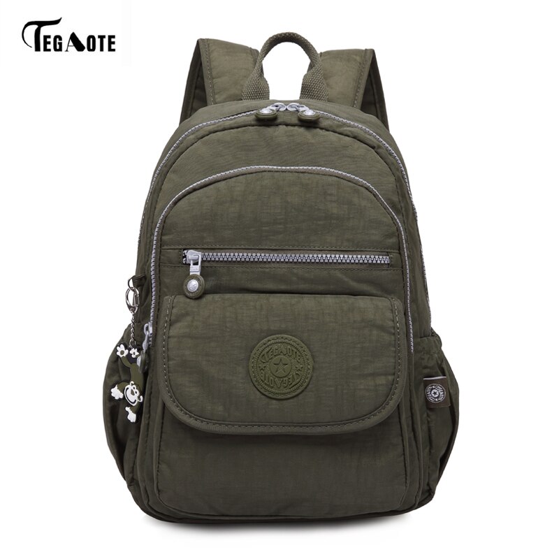 TEGAOTE Small Backpack for Teenage Girl School Backpacks Women Luxury Bolsa Casual Nylon Waterproof Bagpack Mochila: 10