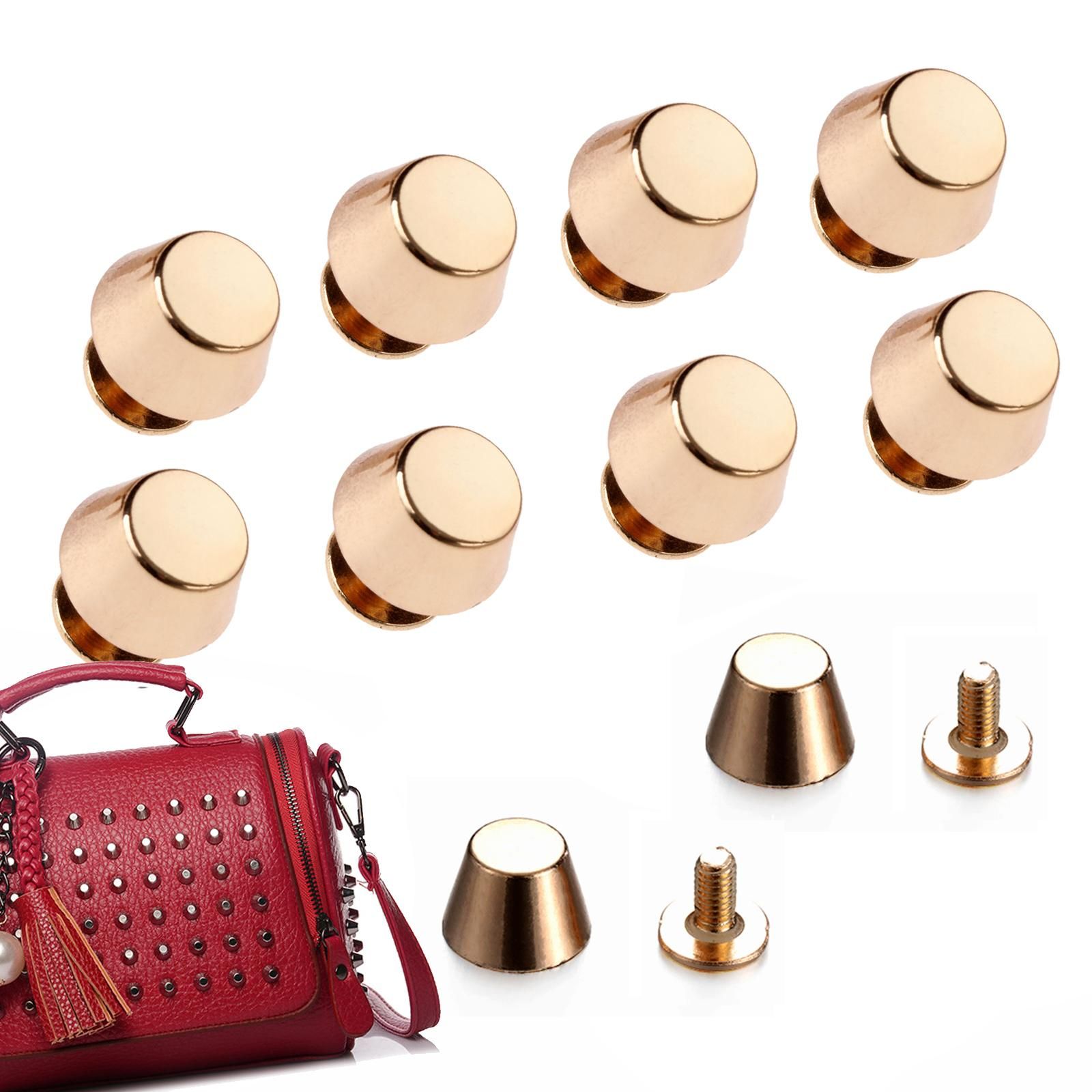 10 Set/zak 10/12Mm Schroef Terug Klinknagels Studs Metalen Emmer Vorm Nail Stud Voor Leather Craft Knop Bagage craft Kleding/Tas/Schoenen