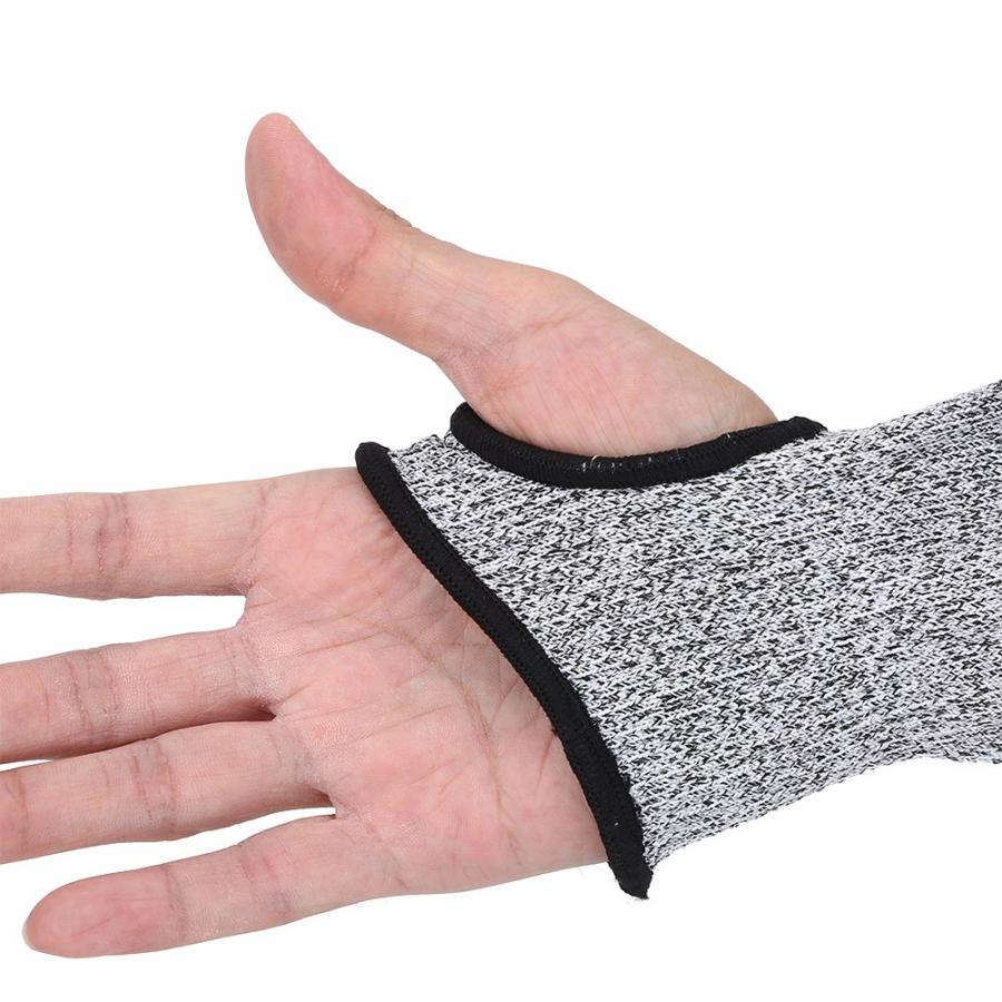 1 Pcs Safety Arm Sleeve Durable Cut Resistant Arm Sleeve Breathable Punctureproof Arm Guard Bracers Protector Protective Gloves