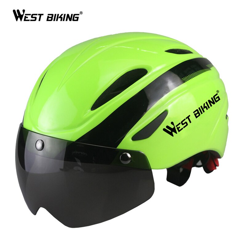 West Fietsen Fietshelm Bicicleta Mountain Riding Helm Integraal Gegoten Fietshelm Eps Ademend Fiets Helmen
