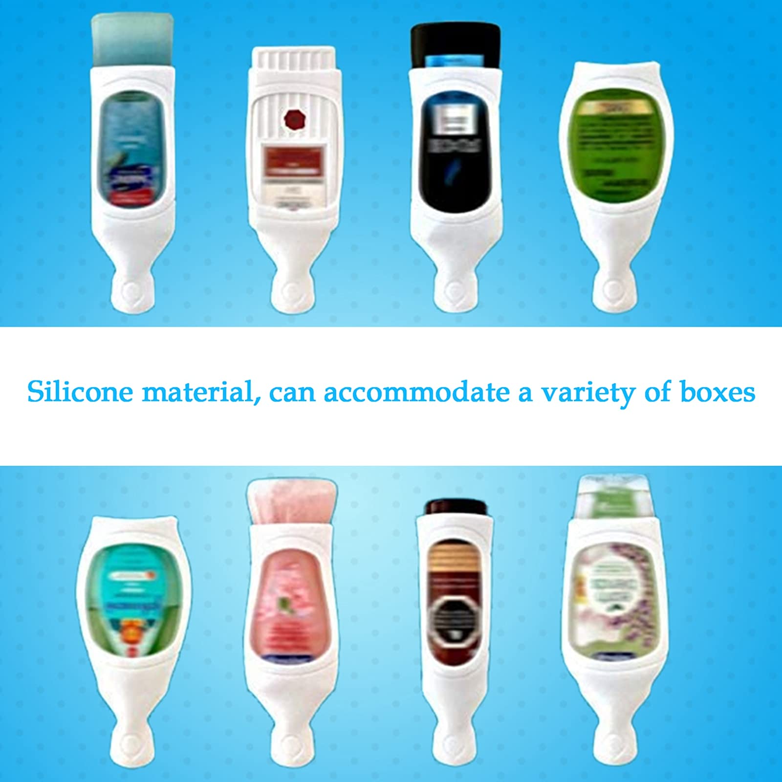 Shower Squeeze Dispenser Shampoo Squeeze Bottle Leak Proof Silicone Squeeze Dispenser Hook Silicone Soap Dispenser Leak Proof