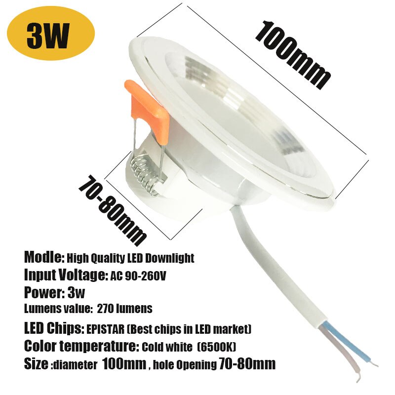 Spot Led Downlight 18W 15W 12W 9W 5W Ronde Verzonken Neer Licht Led Spot Verlichting AC90-260V Slaapkamer Keuken Indoor Koud Wit