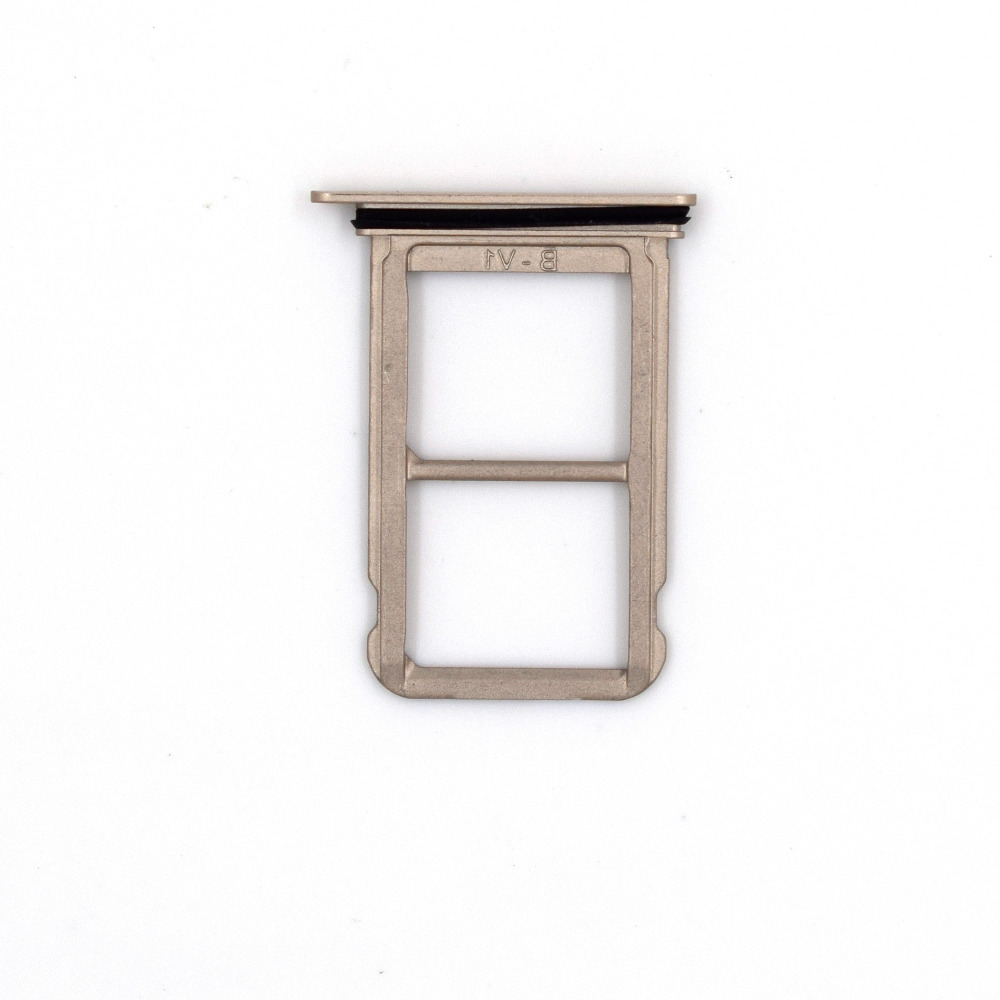 DUAL SIM Micro SD Kaart Lade Houder Slot Vervanging voor Huawei P20 (Roze Goud)