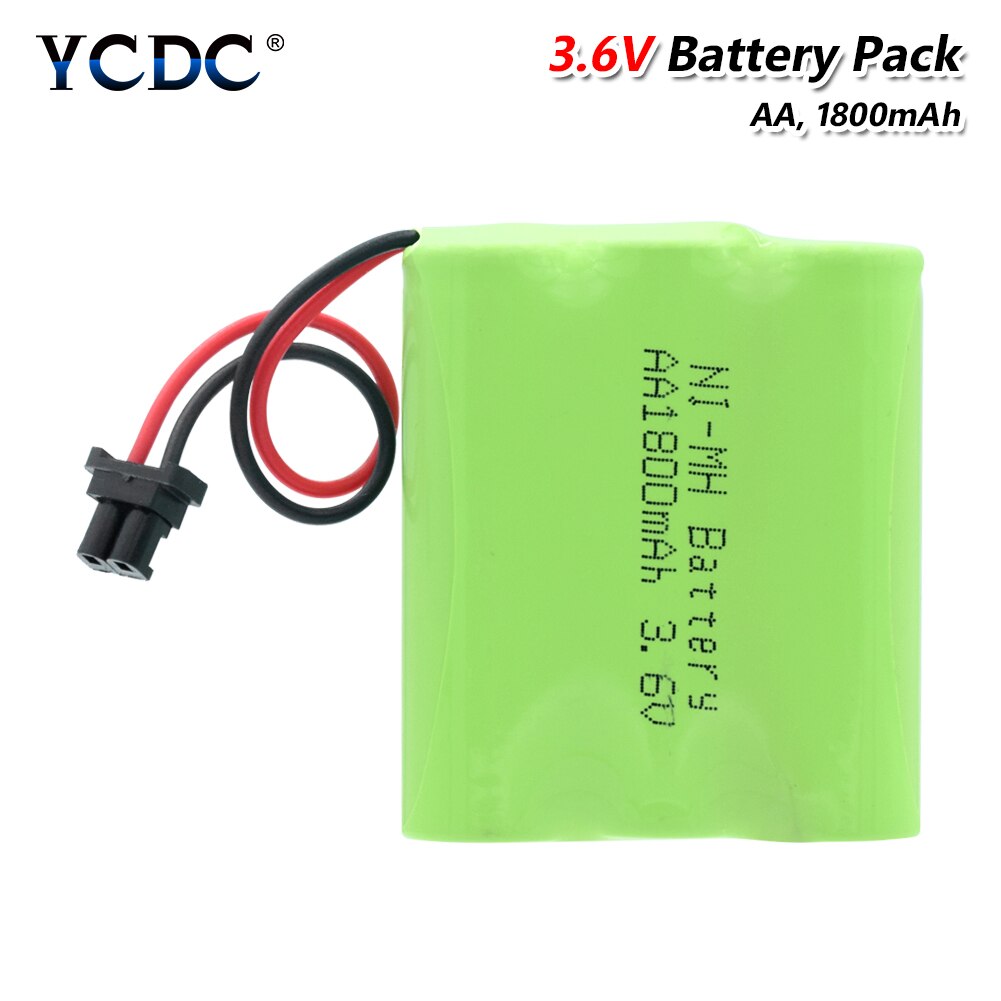 3.6v battery AA AAA 2/3AA ni-mh bateria 3.6v nimh battery pilas recargables 3.6v pack aa size ni mh for rc car toy tools model: 1800mah