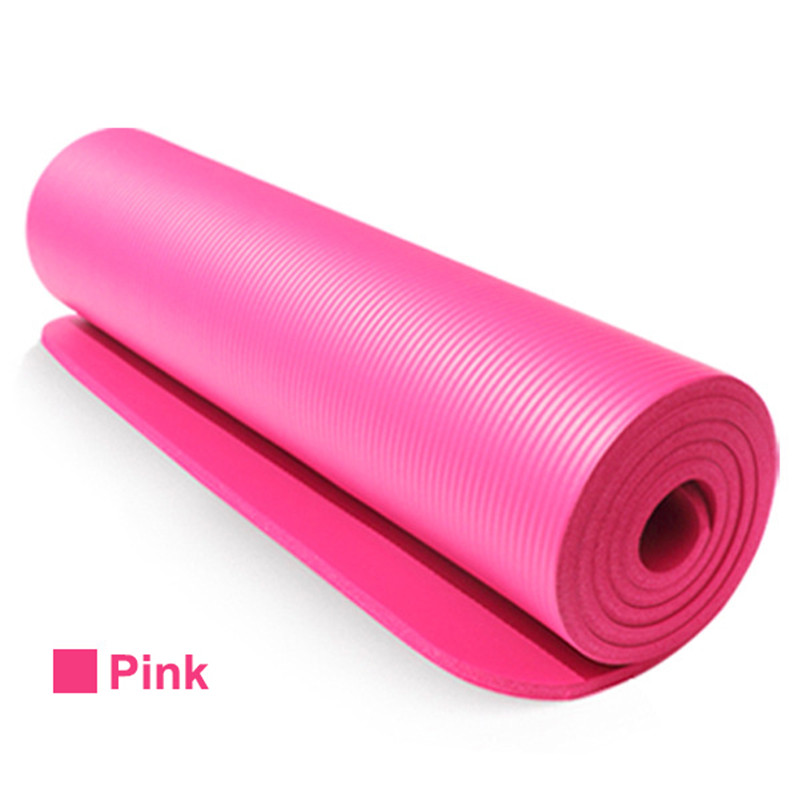 TPE Yoga Mat - 183x61cm - 10mm Thick - Non-Slip Exercise Pilates Mat: G288041