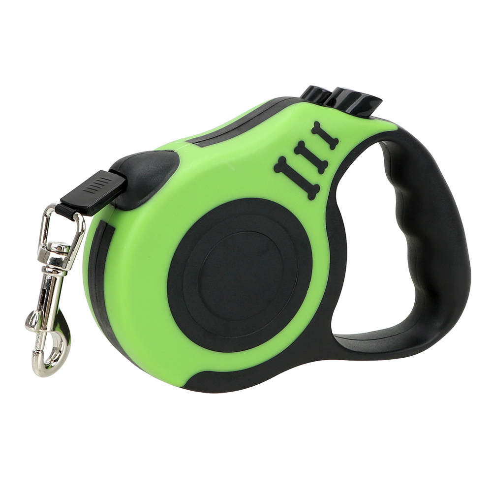 3 meter /5 meter Retractable Dog Leash Puppy Cat Traction Rope Belt Automatic Flexible Dog Lead Dogs Walking Running Leads: Green / 5meter