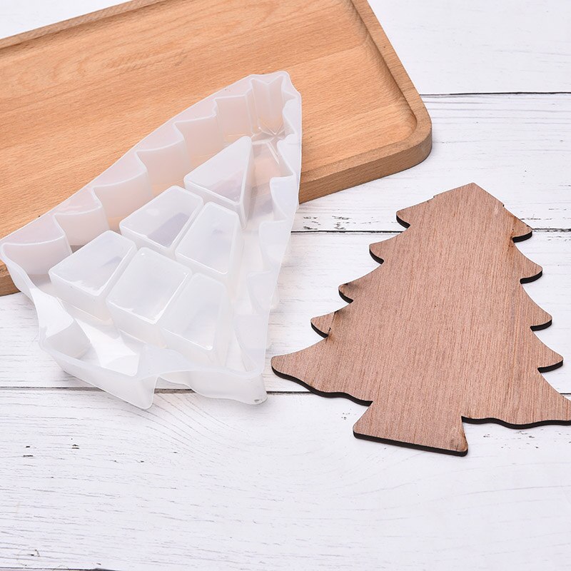 Sapin de noël à monter soi-même moule à gâteau moule Silicone résine moulage moule décor boîte de rangement