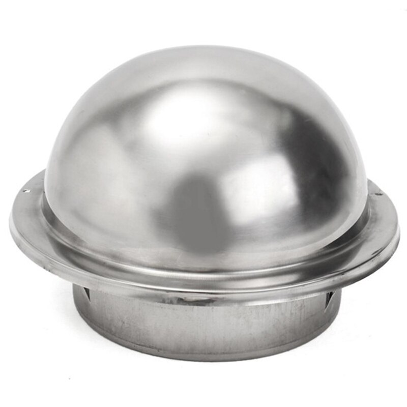 250mm avluftshuv av rostfritt stål, väggventileringskåpa, luftventilationsutloppsgaller för utloppsgaller