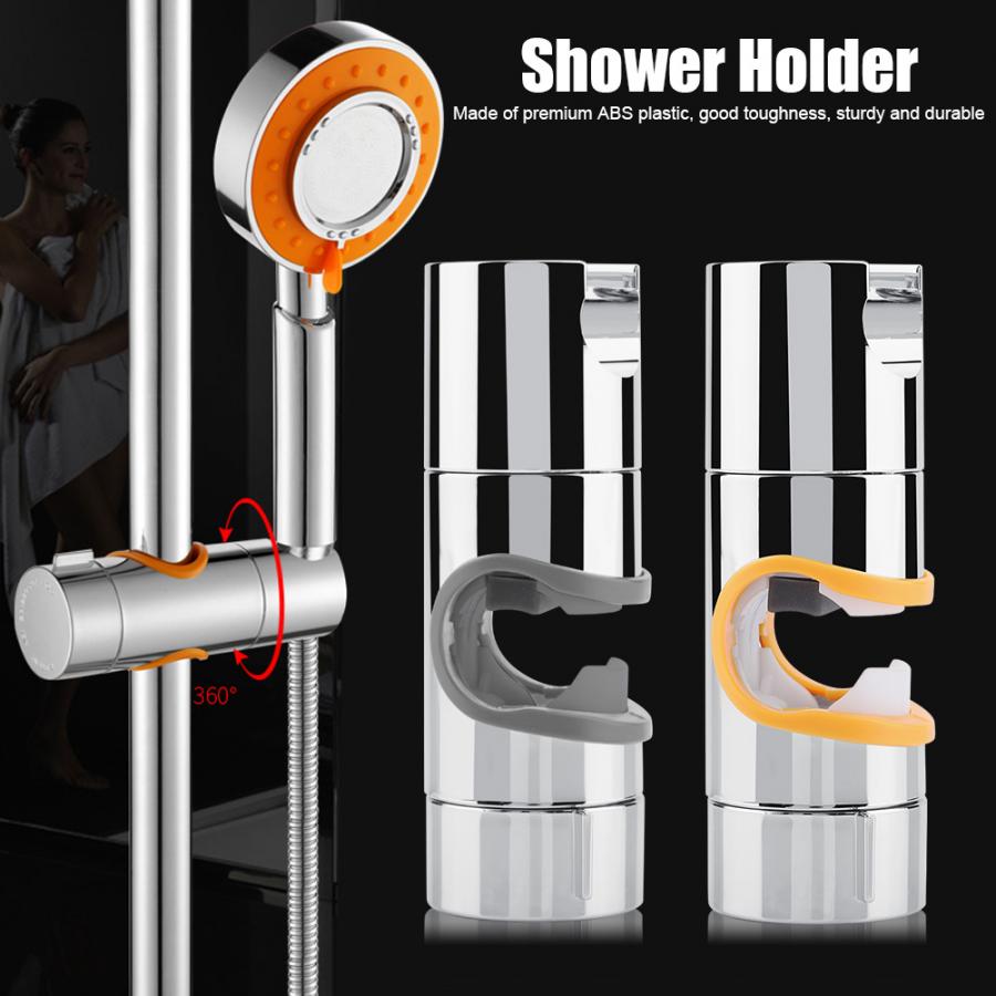1 stuks verstelbare douchekophouder abs handdouchekopbeugel standaard douche glijstang houder voor φ 18 ~ 25mm douchestang
