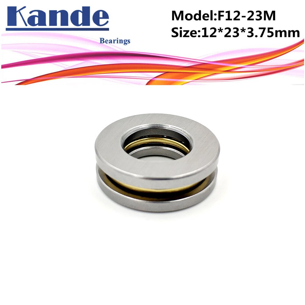 4 stk  f12-23m 12x 23 x 7.5mm f12-23 miniatyrplanlager 12 x 23 x 7.5 mm aksialt kulelager
