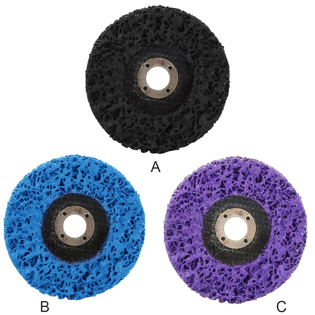 Sanding Wheel Paint Rust Removal Grinding Disc Stainless Steel Polishing Wheel Black 100mm 16mm Inner Hole