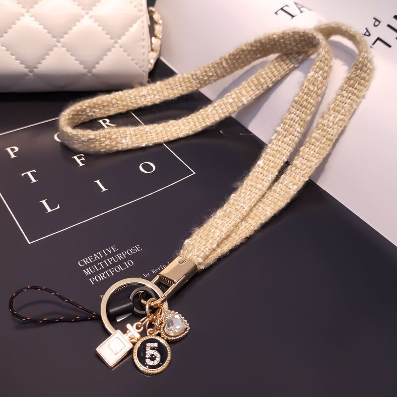 Kristall Liebe Anhänger Telefon Lanyard Gurt für Schlüssel Karte Gym Handy mit USB Abzeichen Clip Lanyard Multi-zweck neck Lanyard: 04