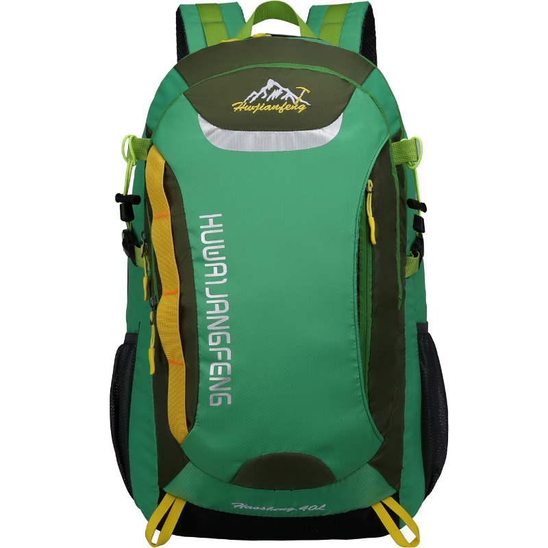 Outdoor Sports Long Distance Cycling Backpack Mountaineering Shoulders Bag Camping Travelling Knapsack Climbing Hiking Rucksack: Green bag only