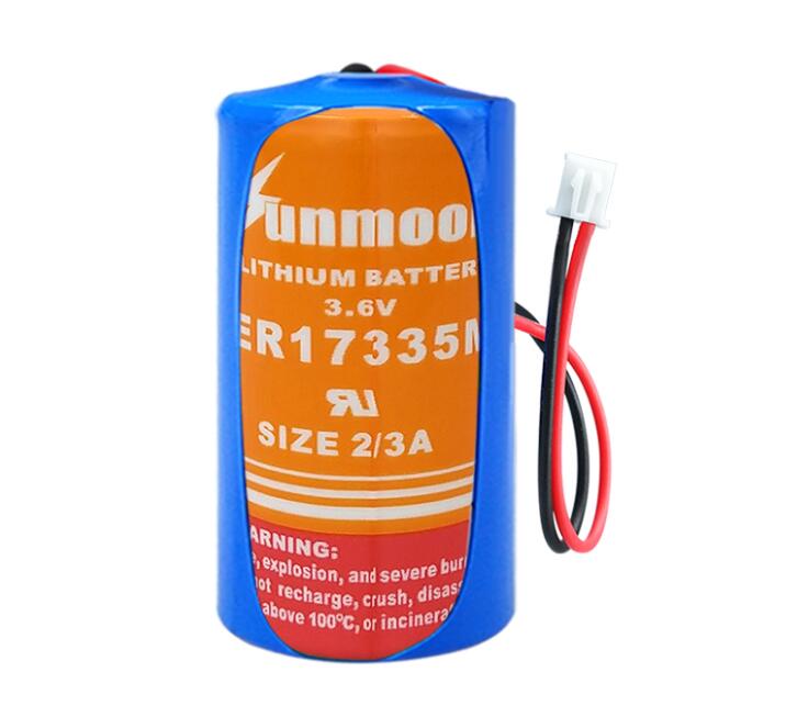 1PCS ER17335M power type 3.6V lithium battery water meter battery er17330 with plug ER17335