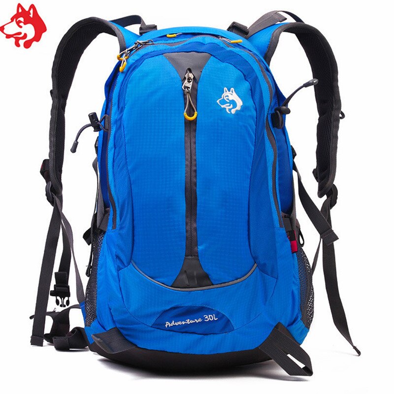 Mochila de aventura para hombre 30L, azul/naranja/verde, mochila para deportes al aire libre de china, mochila para mujer para senderismo y montaña