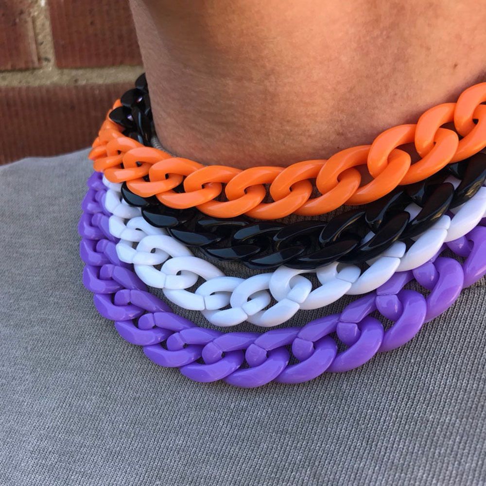 Friendship Party Jewelry Hip Hop Collar Gothic Choker Chunky Chain Punk Choker Chain Necklace Pendant Hip Hop