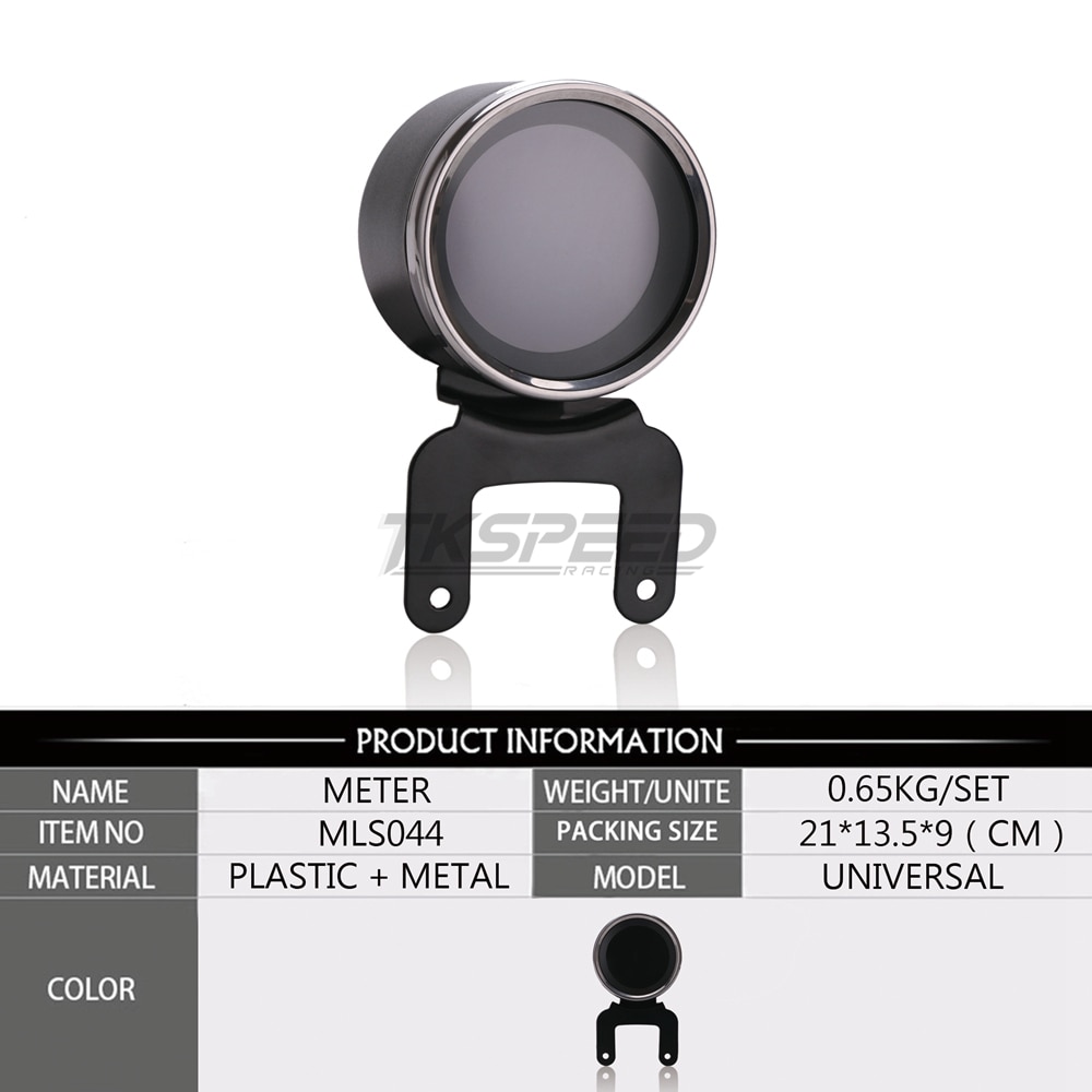 Motorbike Multi-functional Gauges Instruments Motorcycle Digital Odometer Speedometer Tachometer Fuel Level Meter Indicator Led