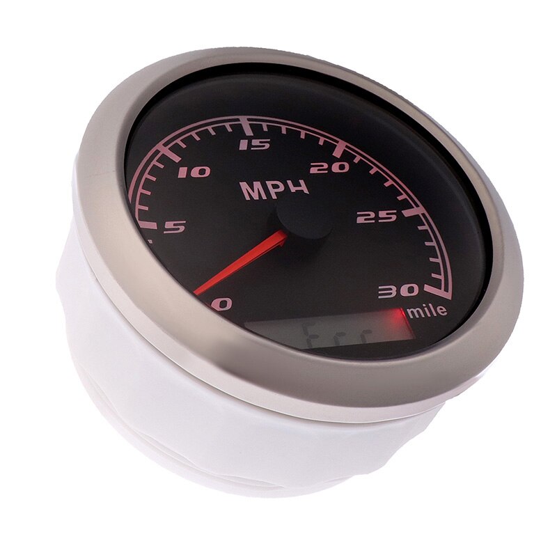 30 MPH Speedometer With GPS Antenna 60MPH Waterproof Speedometer 120 MPH For Car Boat Motorcycle Red Backlight