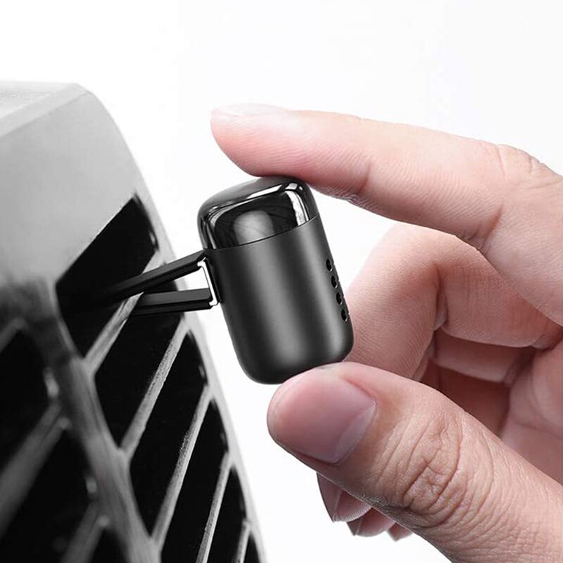 Metalen autoparfum, luchtverfrisser, vast aroma, auto-uitlaat, luchtverfrisser, airconditioner, aromatherapie.