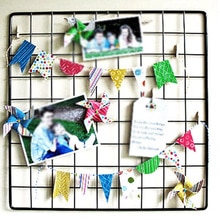 35x35cm Iron Lattice Photo Display Rack Frame Mesh Shelf Hanging Wall Decoration