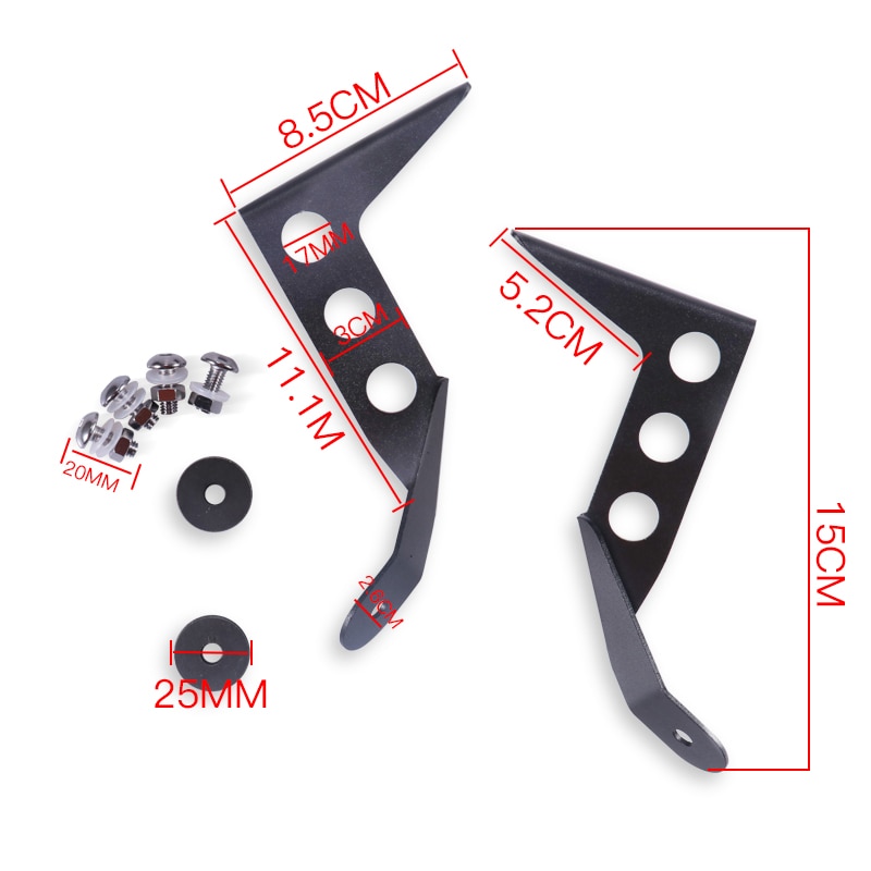 Motorcycle Black/Smoke/Clear Front Headlight Windshield Fairing Windscreen Deflector For Benelli Leoncino 250